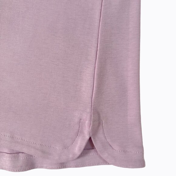Talbots Tee Pima Cotton Lilac T-Shirt Scoop Neck Casual Y2K 90s Cottagecore SzXL - Picture 3 of 6